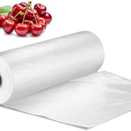 12" x 20" Clear Plastic Produce Bag on a Roll - 200/R, 4/Case