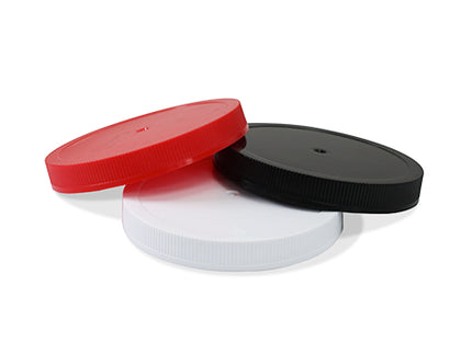 110/375 White Lid Flat Top with Seal Liner- 375/Case